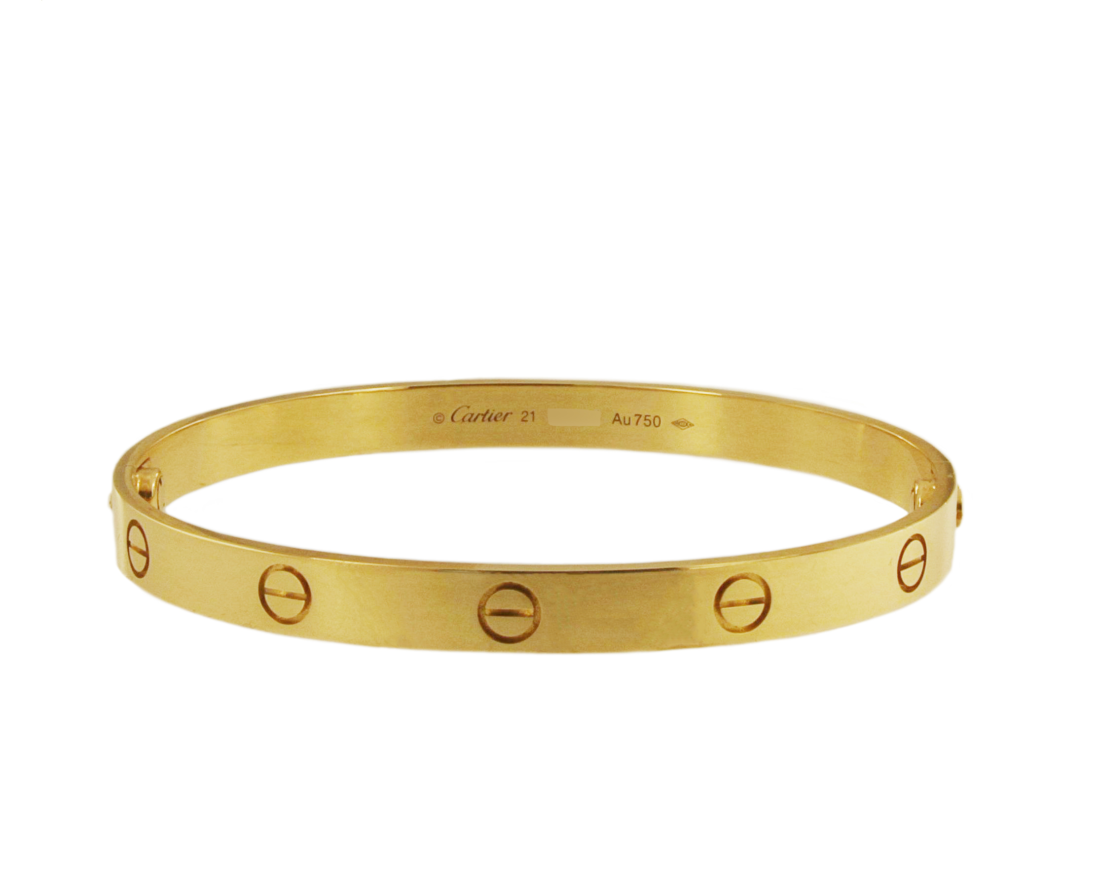 Cartier Love Bracelet Yellow Gold Size 21