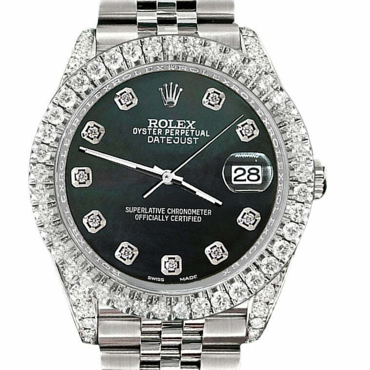 Rolex Datejust Diamond Bezel/Lugs/Black MOP