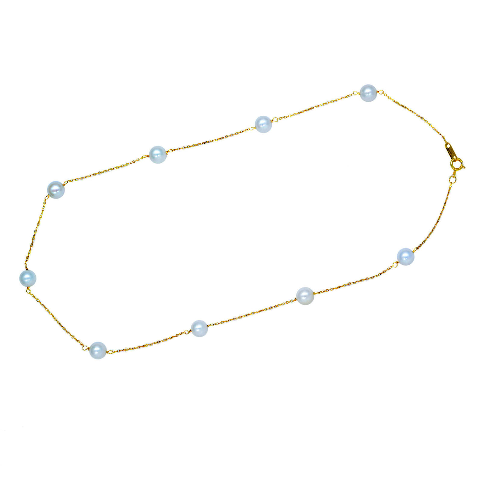 True Pearl Necklace Choker By The Yard 14K Yellow Gold