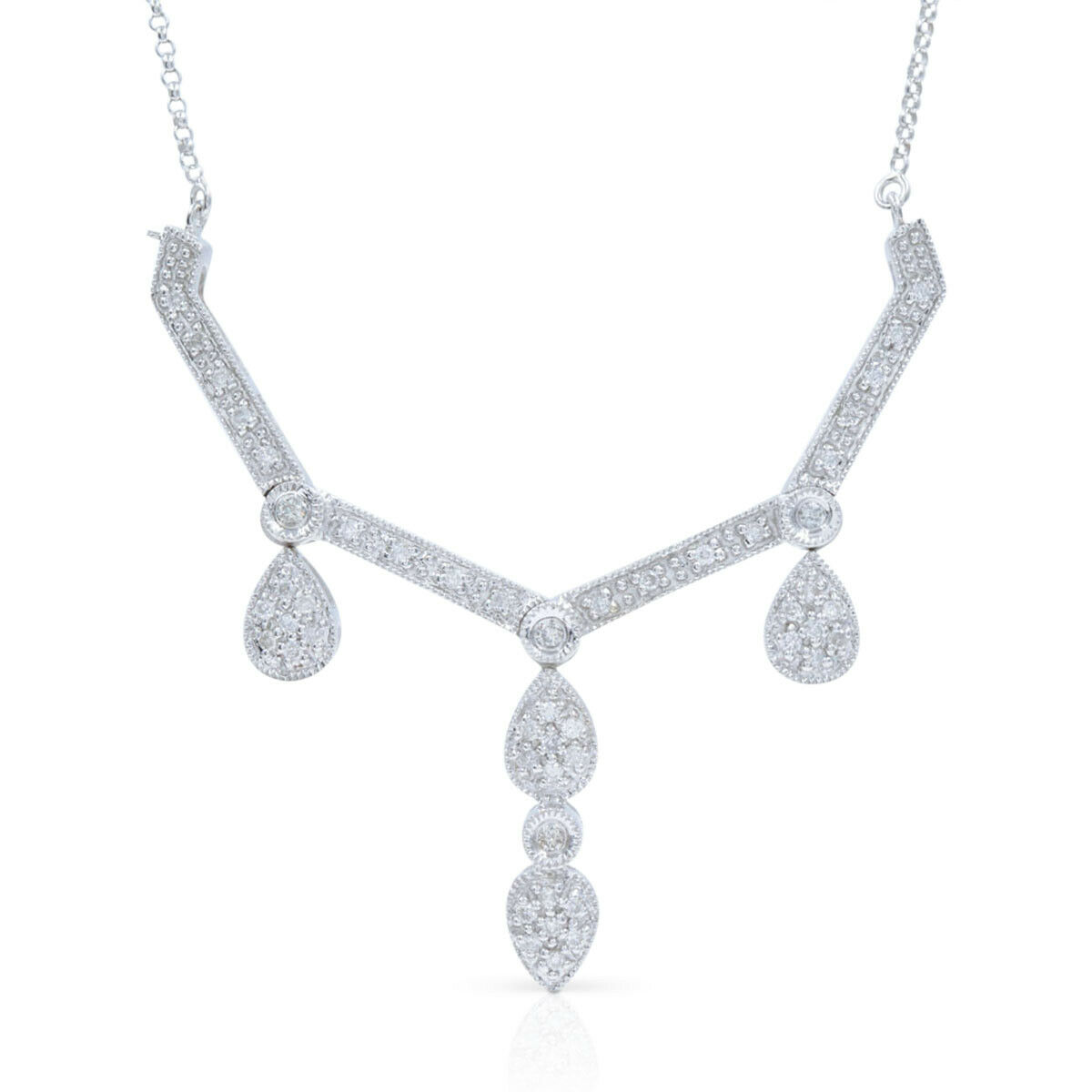 True Diamond Necklace On A Chain Transformer 1.00cts