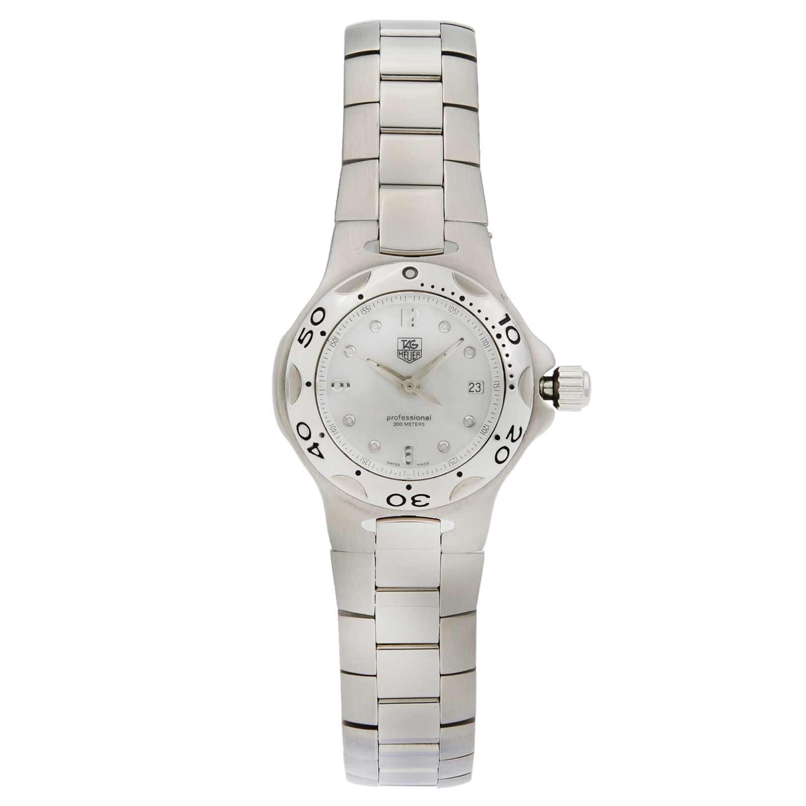 Tag Heuer Kirium Steel MOP Date Dial Quartz Ladies Watch WL131B.BA0709
