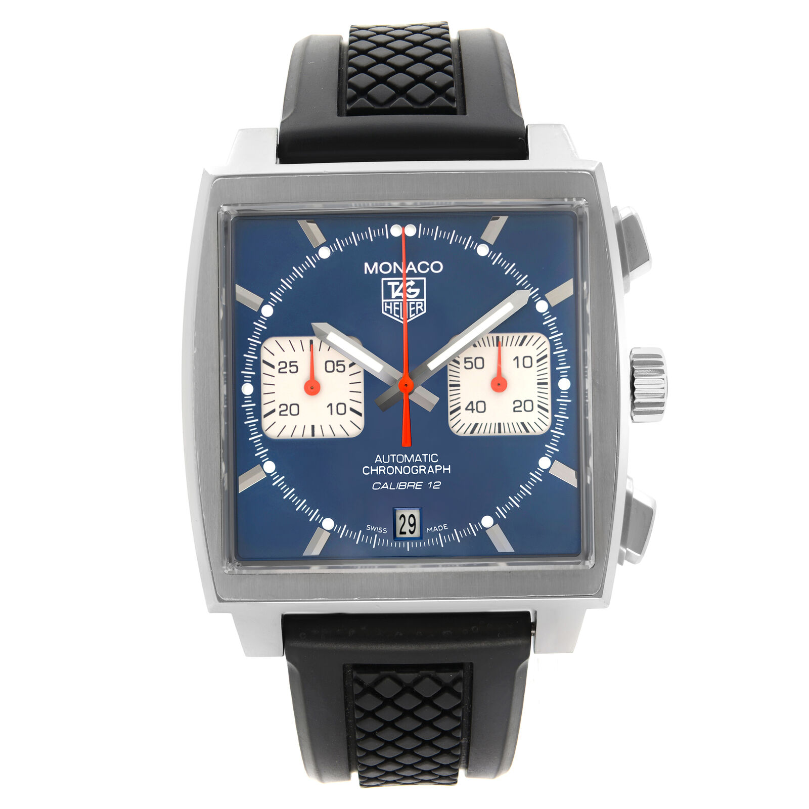 Tag Heuer Monaco Chronograph Blue Dial Automatic Mens Watch CAW2111.FC6183