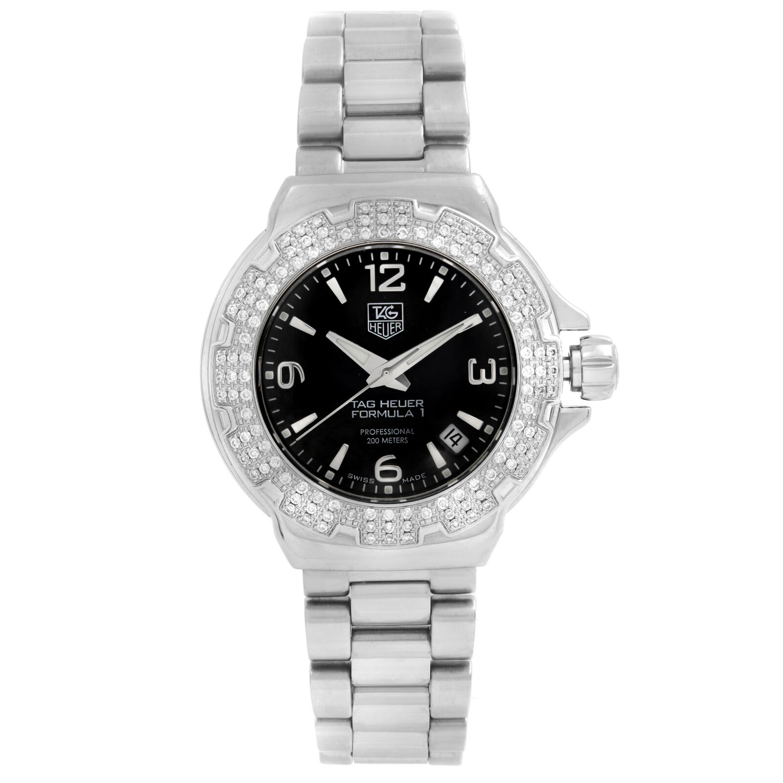 TAG Heuer Formula 1 Steel Diamond Black Dial Ladies Quartz Watch