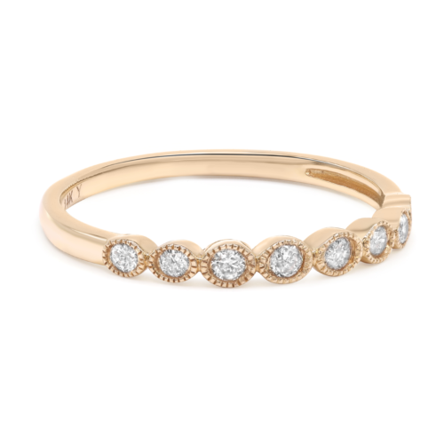 True Round Cut Diamond Ring 14K Yellow Gold