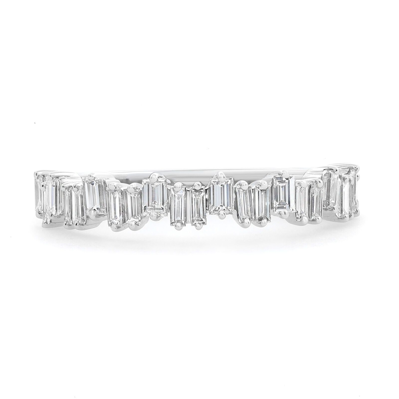 True 0.63Cttw Baguette Cut Diamond Ring
