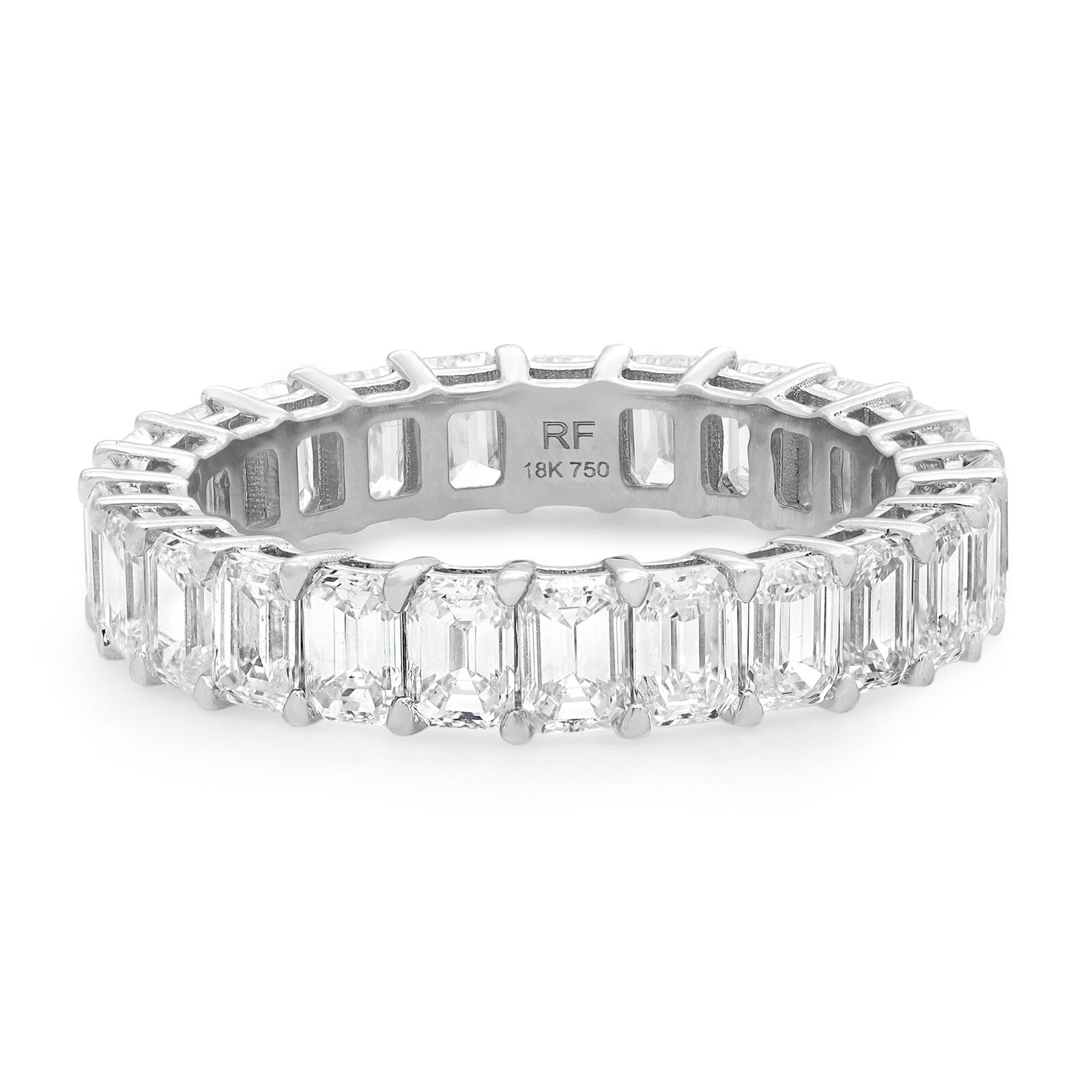 True 3.71Cttw Emerald Cut Diamond Eternity Band Ring
