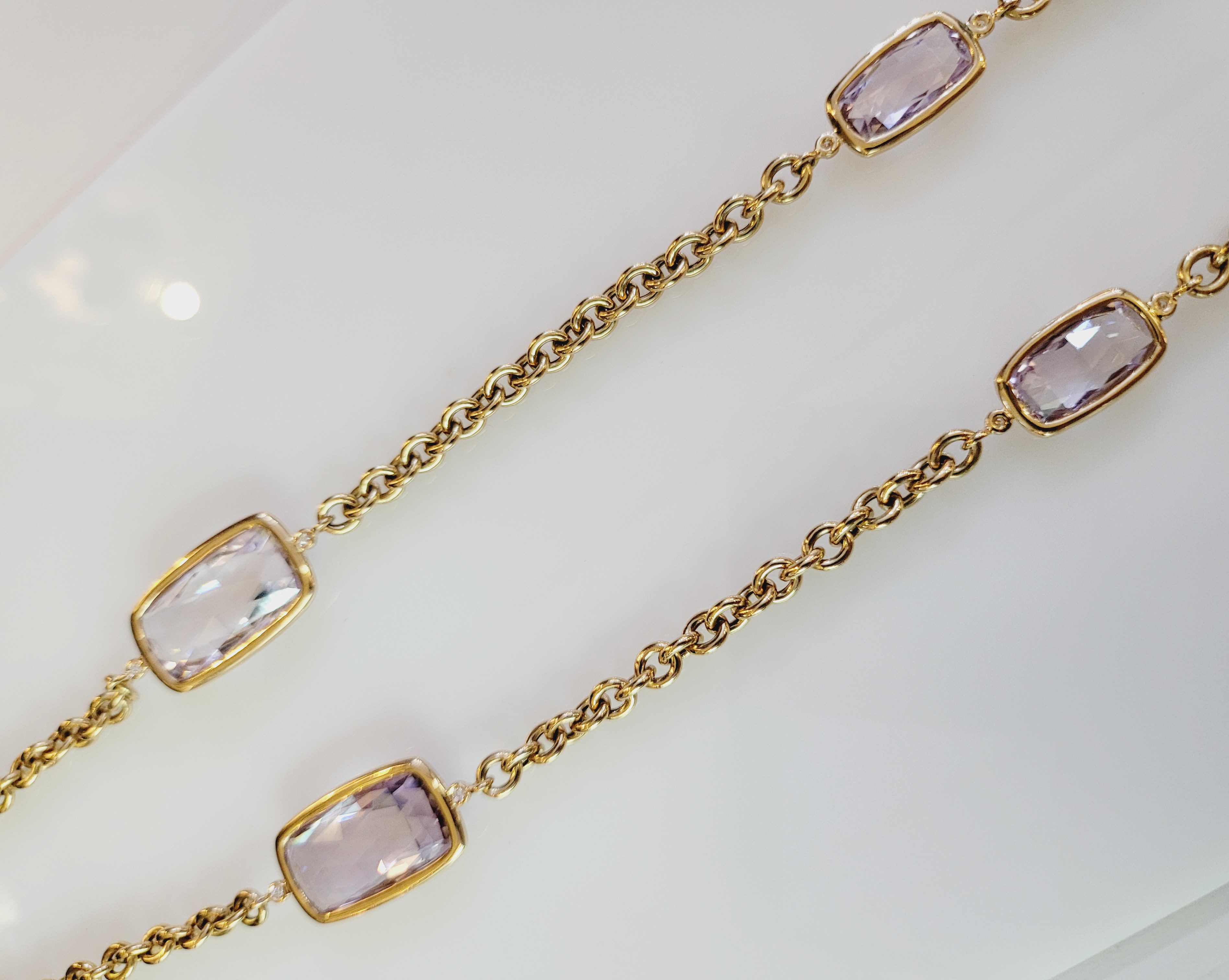 A  Furst. 18K Amethyst Chain