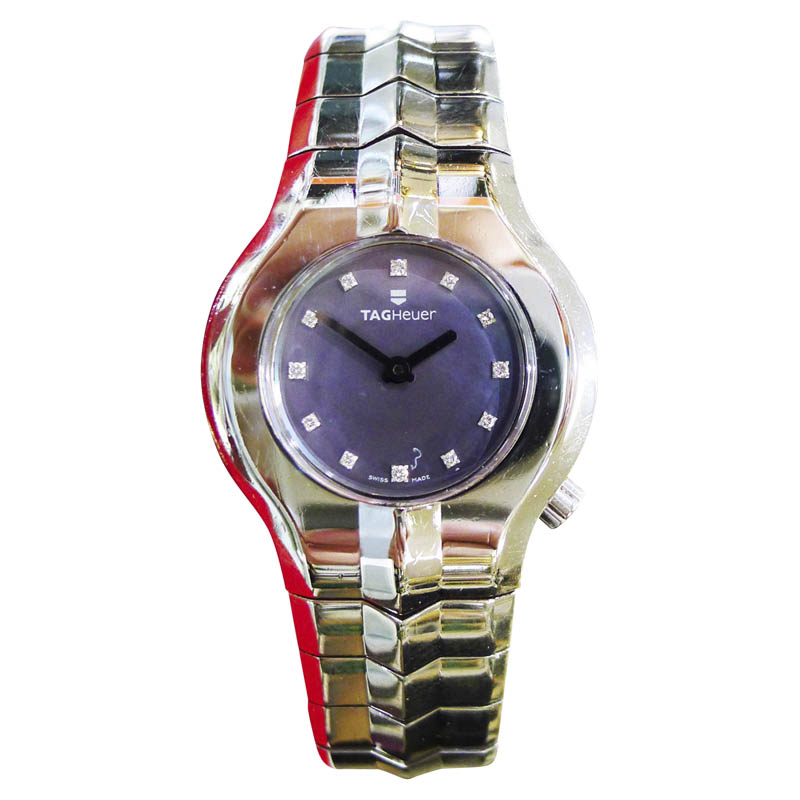 Tag Heuer Alter Ego WP131C Diamond Dial Stainless Steel 29mm Womens Watch 