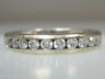 14K WHITE GOLD DIAMOND BAND LADIES RING SIZE 7.5
