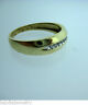 14K YELLOW GOLD 8 DIAMONDS MENS RING SIZE 10