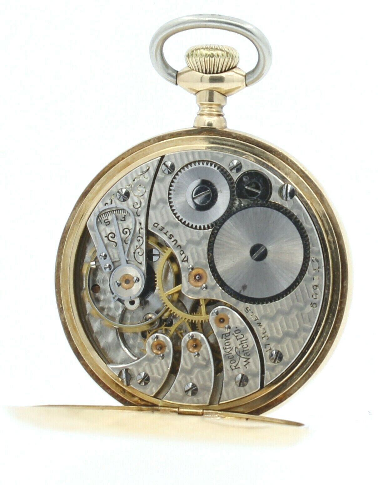 AMAZING Rockford Watch Co Solid 14K Yellow Gold 17J Pocket Watch 90.8 Grams 