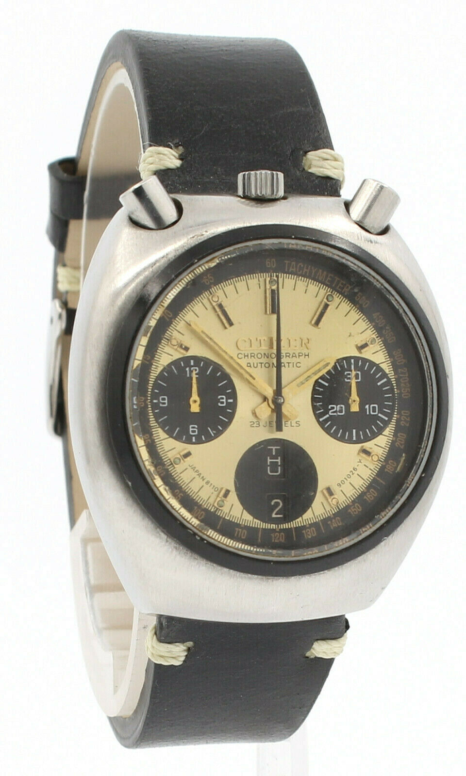 VINTAGE CITIZEN BULLHEAD CHRONOGRAPH AUTOMATIC STAINLESS REF. 67-9313