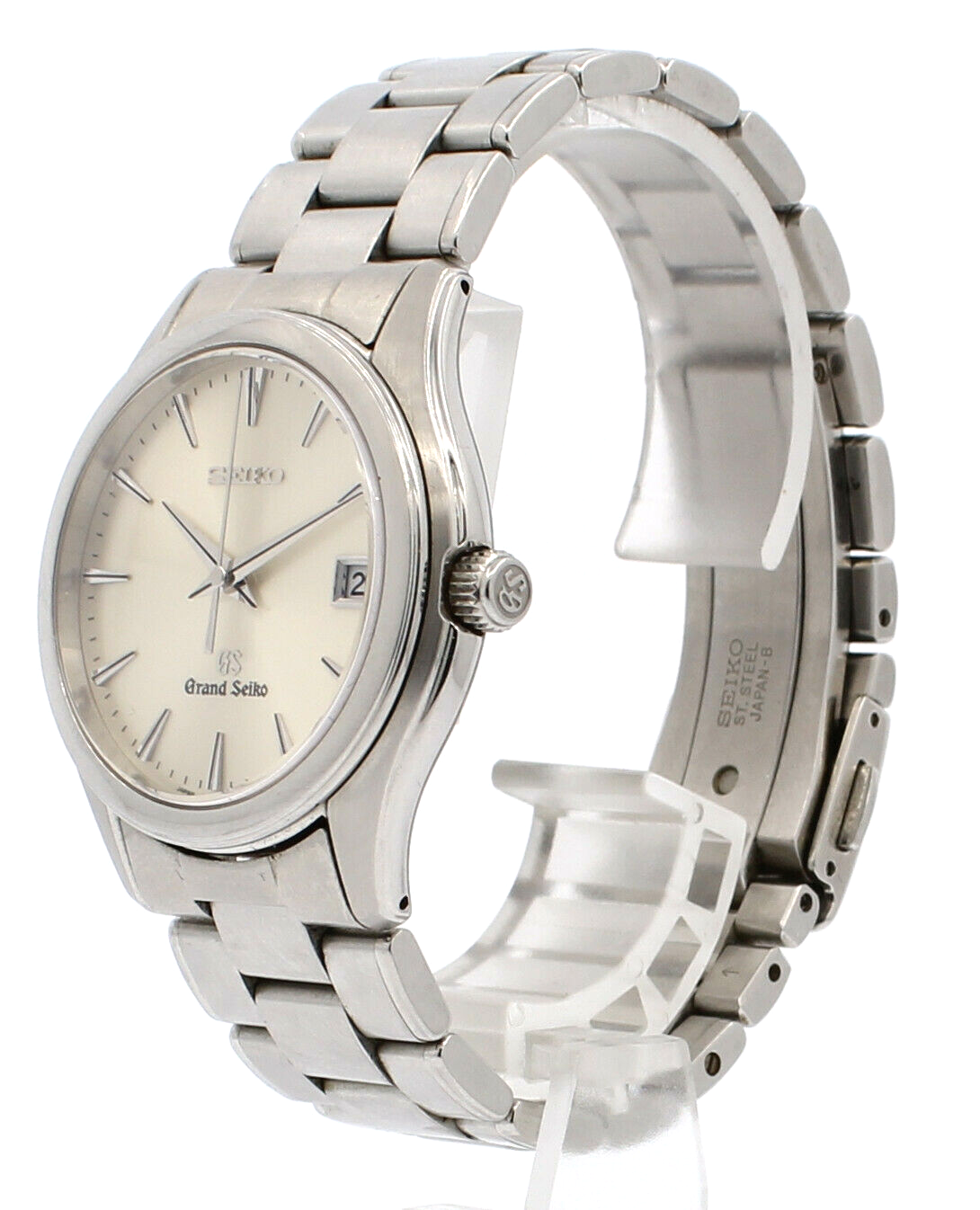 SEIKO GS Grand Seiko Quartz Silver Dial Stainless 36mm Men's Watch