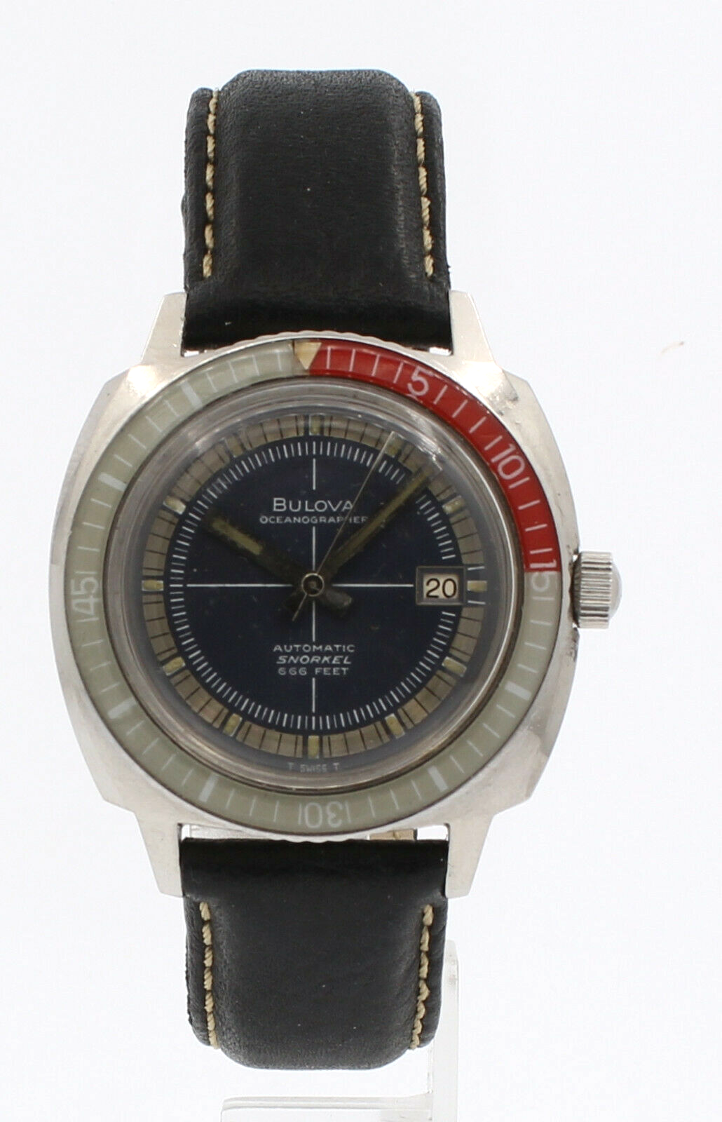 Vintage Bulova M9 SNORKEL Oceanographer Devil Diver 666FT Automatic Steel  Watch