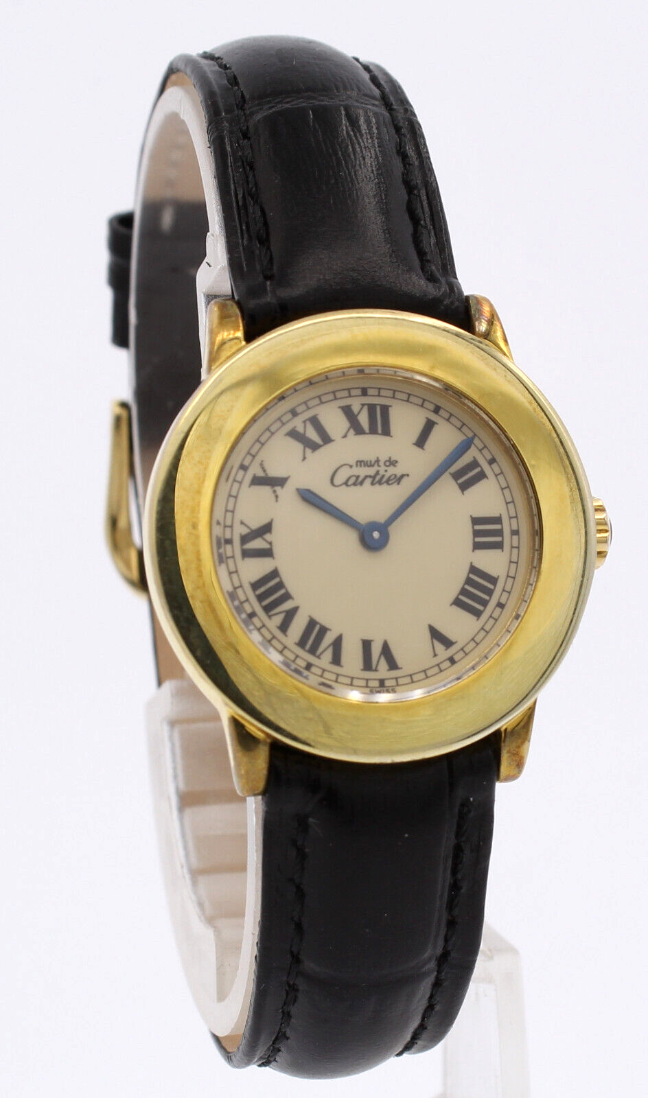 CARTIER Must De Cartier Ronde Vermeil Gold Sterling Watch