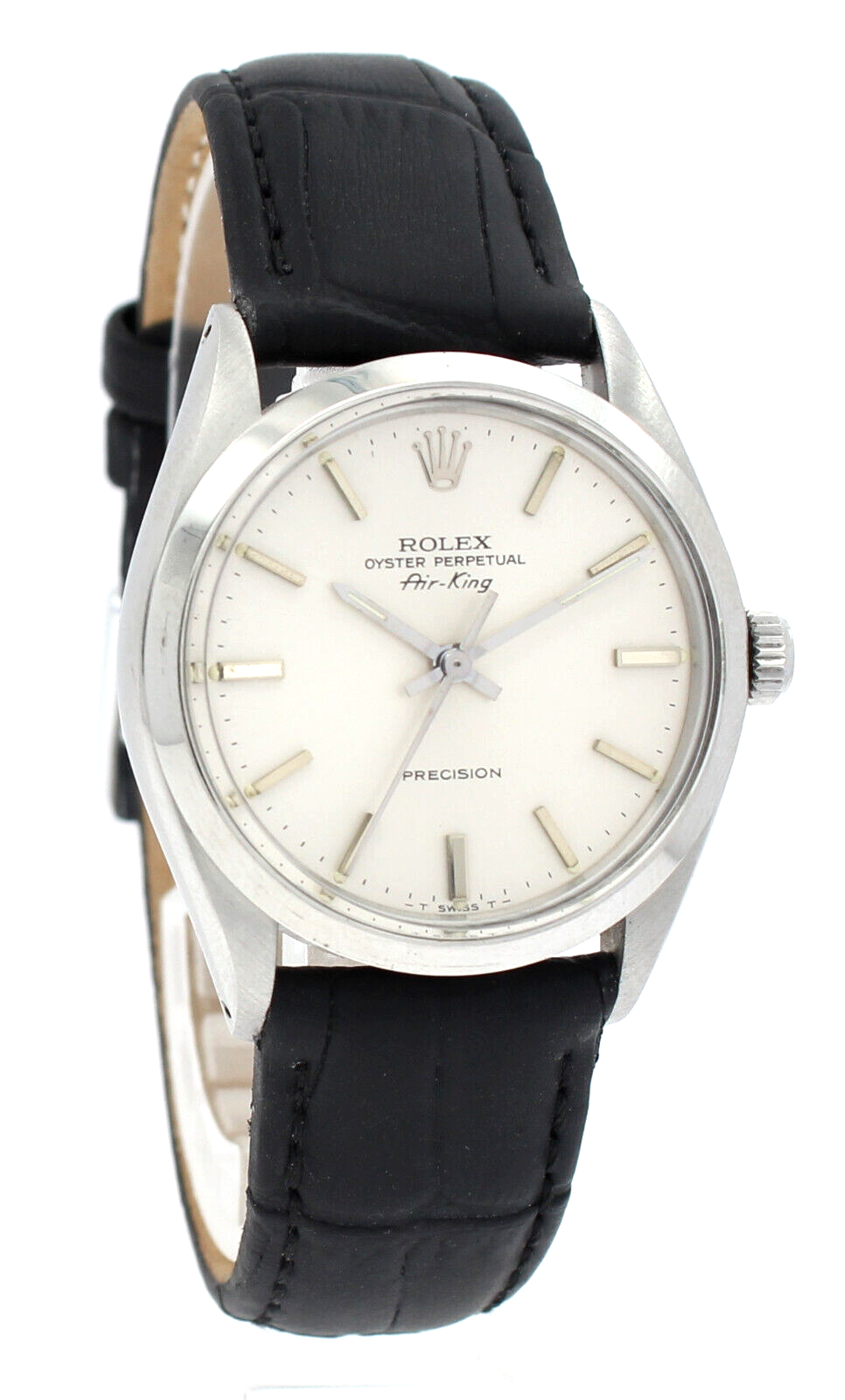 Mens Vintage Rolex Oyster Perpetual AIR KING  Stainless Steel Silver Dial