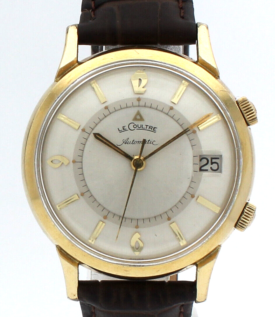 JAEGER LECOULTRE 10K Gold Filled Memovox Alarm Auto Date 38mm
