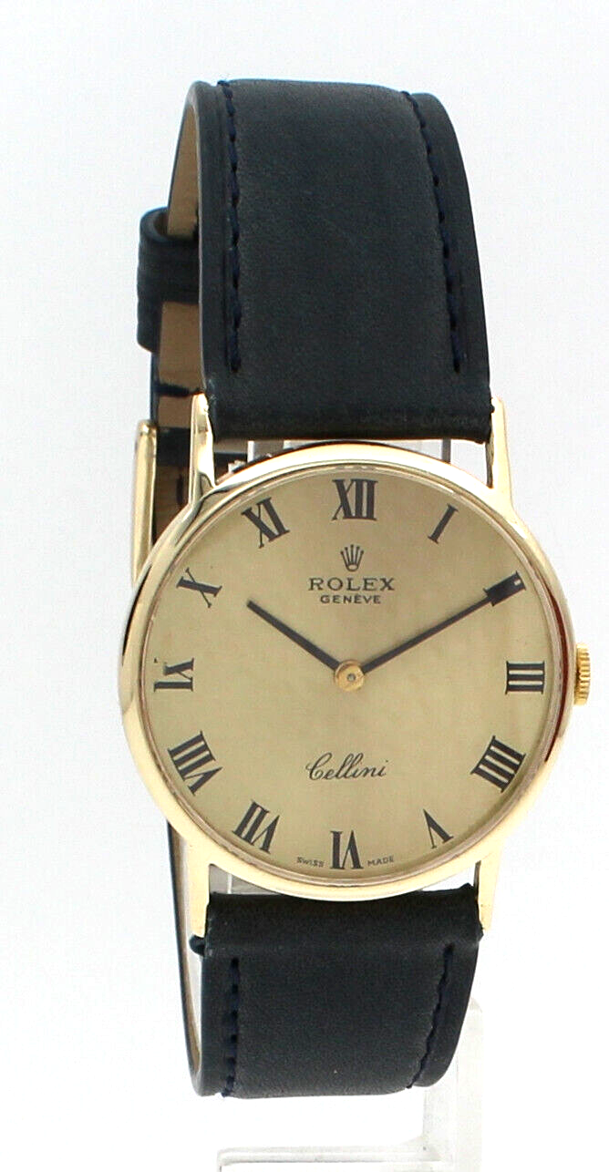 vintage rolex cellini 18k solid gold dress watch 14k Mechanical 30.5mm Men's W.H Wilmot Case | Rolex blush rose gold paillette sequin mini dress