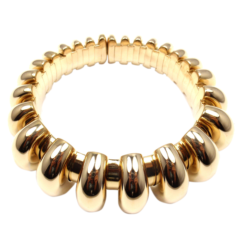 Bvlgari Bulgari Celtaura 18k Yellow Gold Cuff Bangle Bracelet