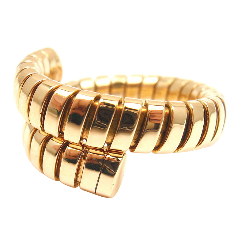 Bulgari Bvlgari 18K Yellow Gold Wrap Tubogas Ring