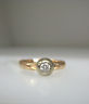14K YELLOW GOLD LADIES DIAMOND BAND RING SIZE 6.5