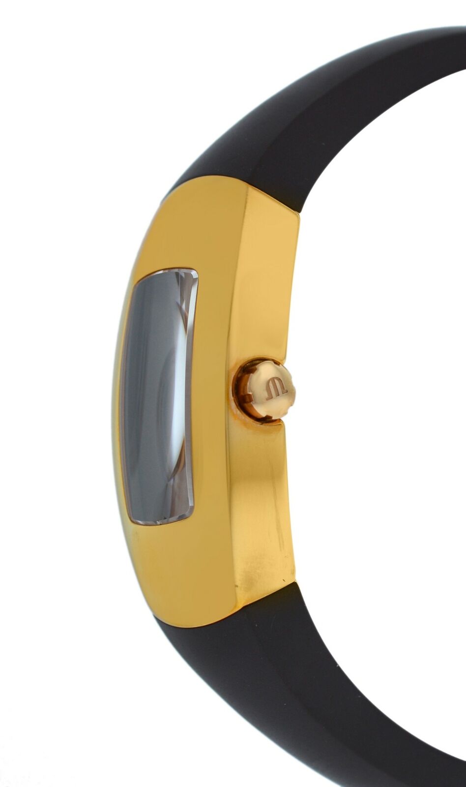 New Lady Maurice Lacroix Intuition IN3022-PP021-720 Gold Tone $1200 Quartz Watch