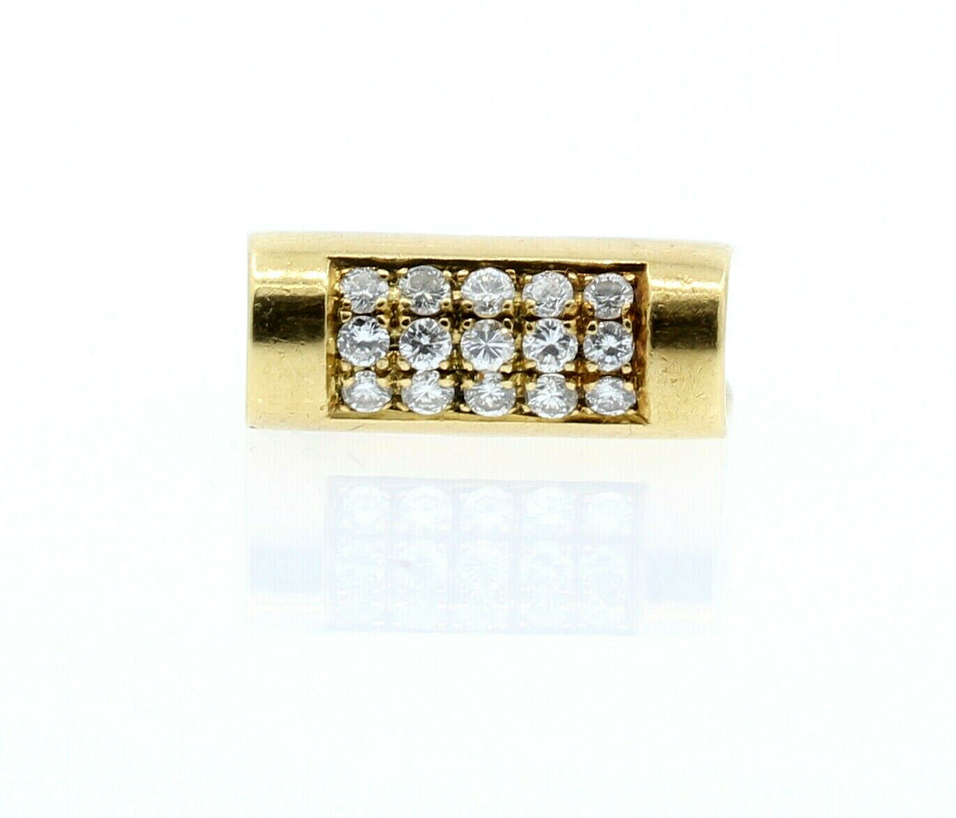 18K YELLOW GOLD UNIQUE LADIES .75ct DIAMONDS RING SIZE 4.25