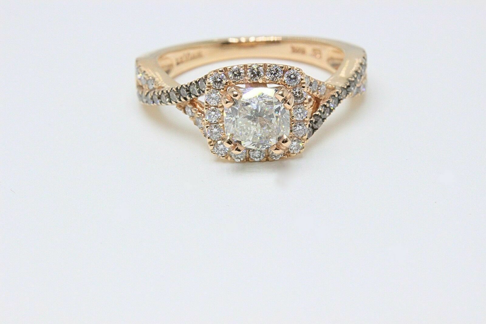 Le Vian Cushion Diamond Engagement Ring 14k Rose Gold 1.83 ct $15,000 Retail