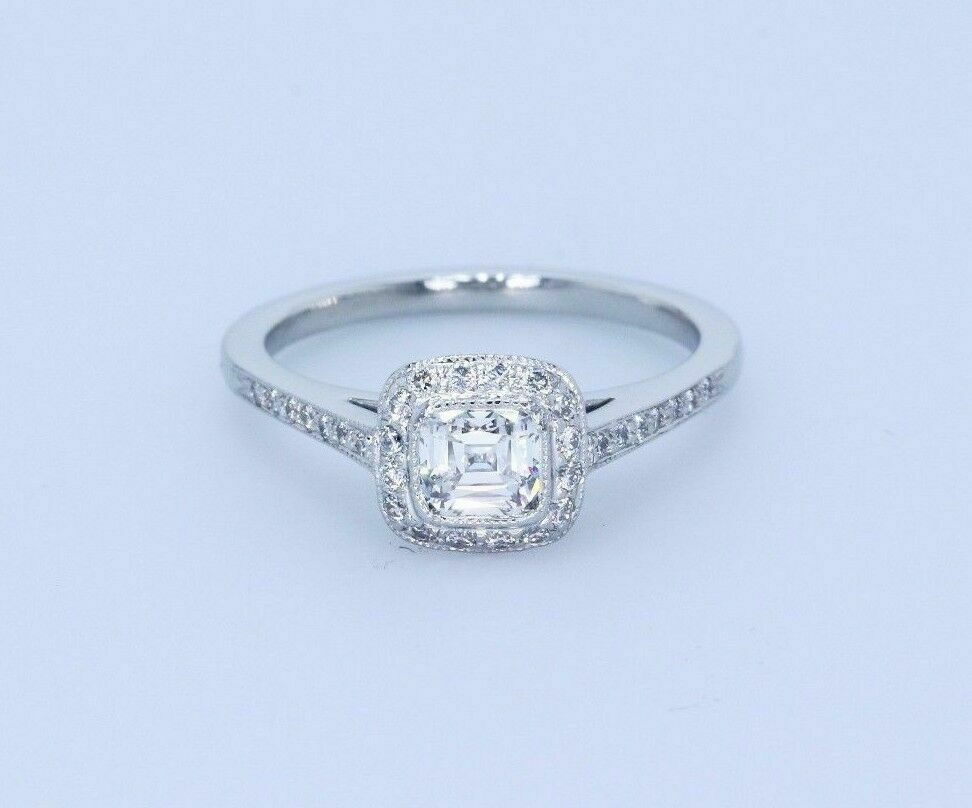 Tiffany  Co Legacy Platinum Cushion Diamond Engagement Ring 0.66 tcw H VVS1