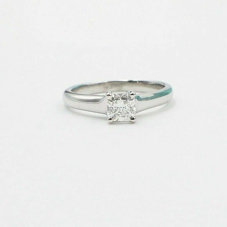 Tiffany  Co Lucida Platinum Diamond Engagement Ring 0.48 CTS I VVS1