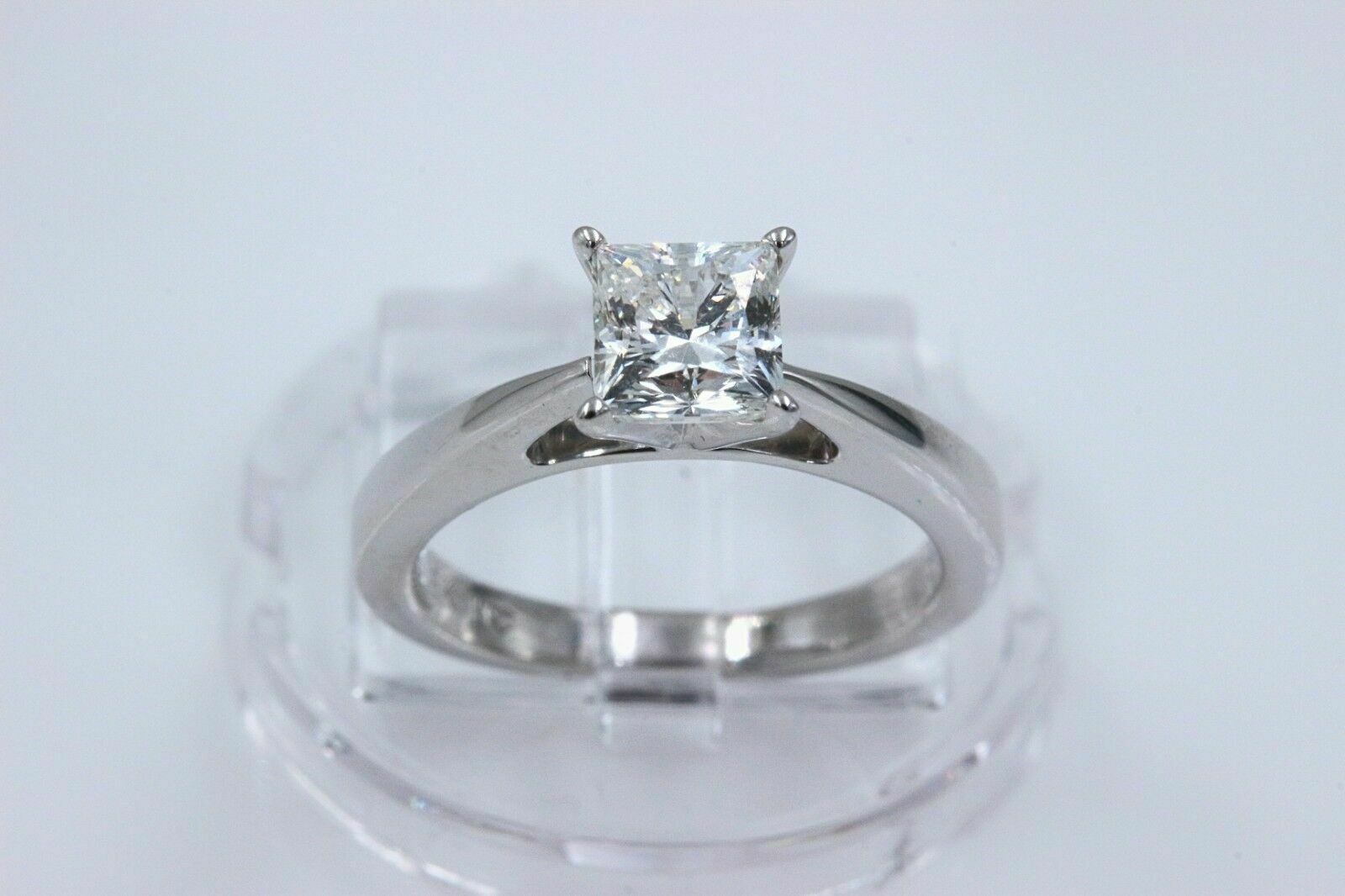 Celebration Princess Diamond Engagement Ring 1.09 cts H SI1 18k White Gold $8000