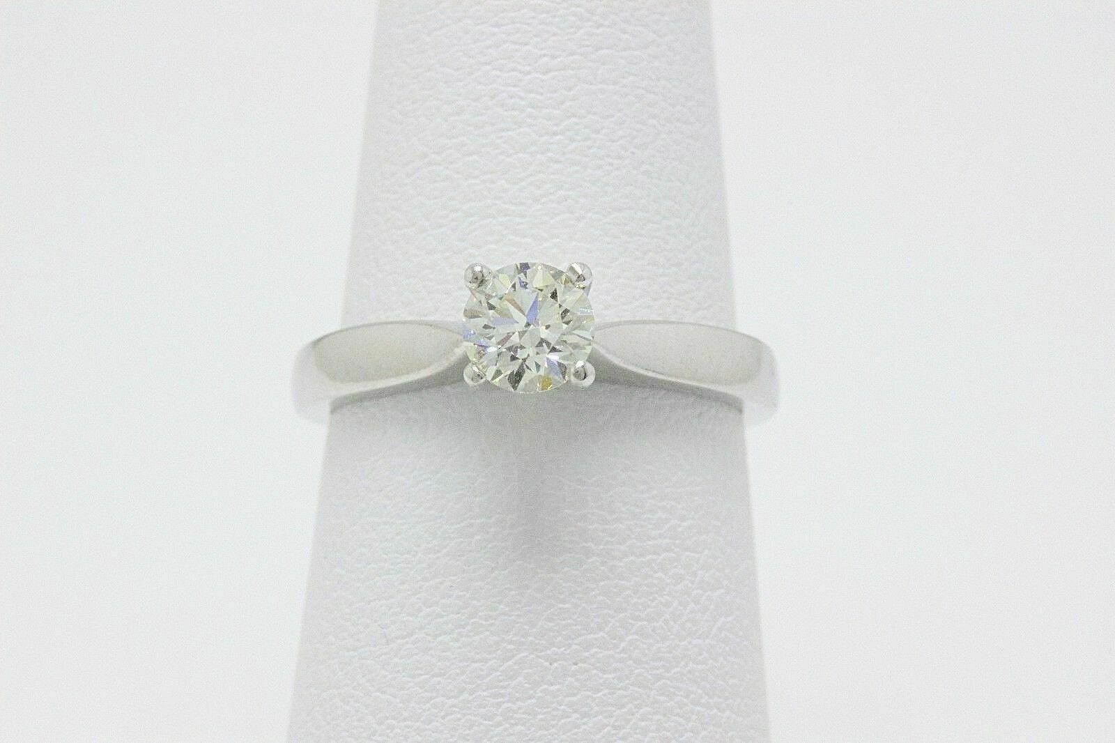 Hearts on Fire Serenity Diamond Engagement Ring Round 0.53 ct 18k White Gold