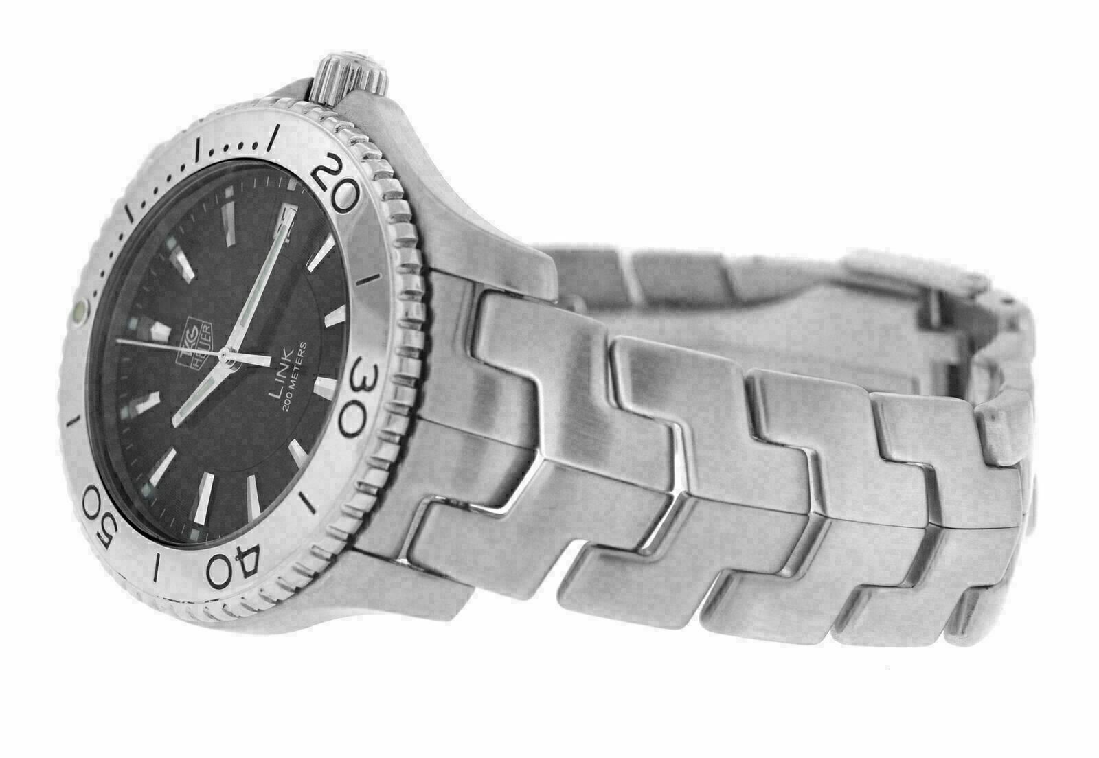 Men's Tag Heuer Link WJ1110 Stainless Steel Date 39MM Quartz Watch