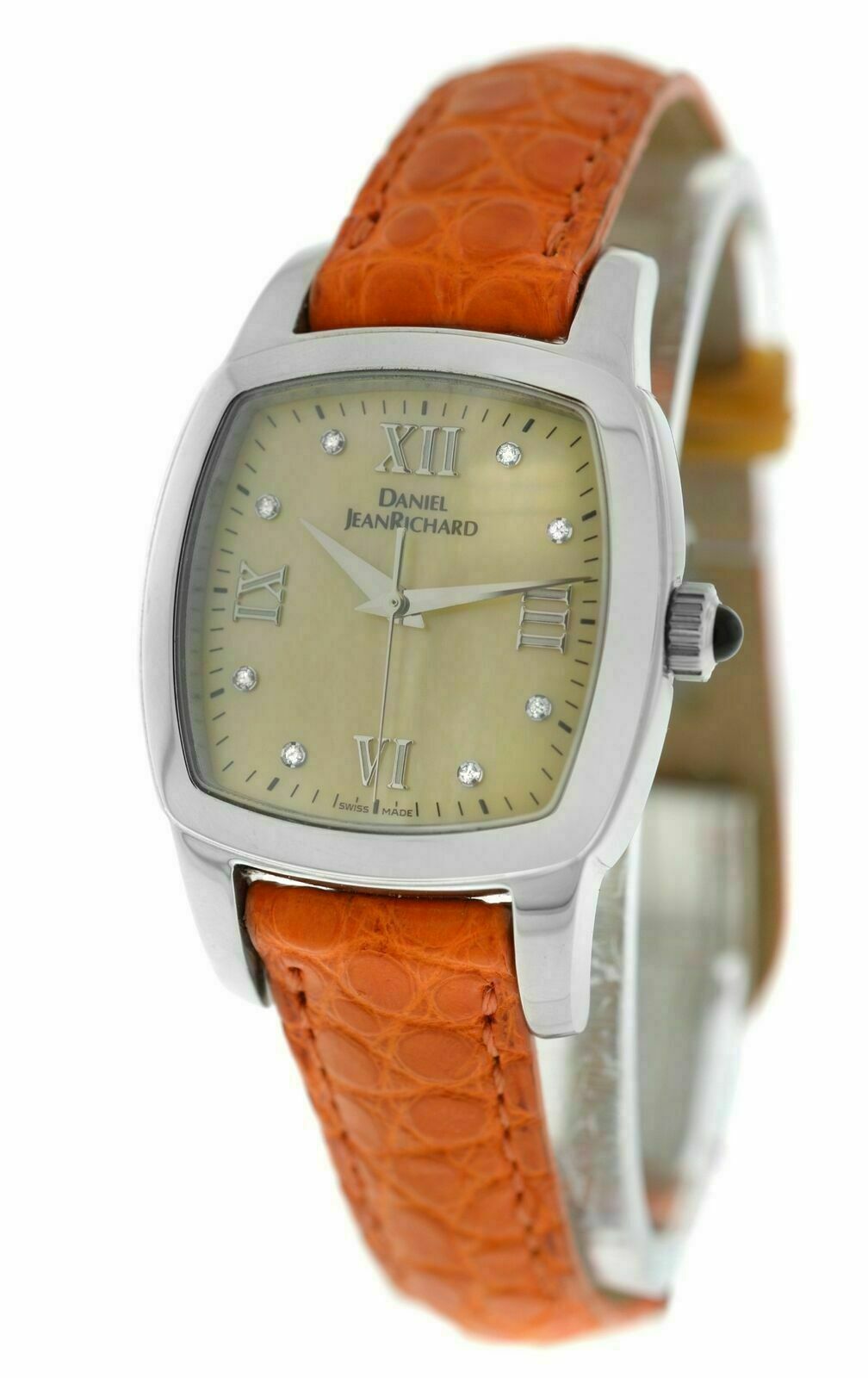 Daniel Jean Richard TV Screen c MOP Diamond Quartz Watch