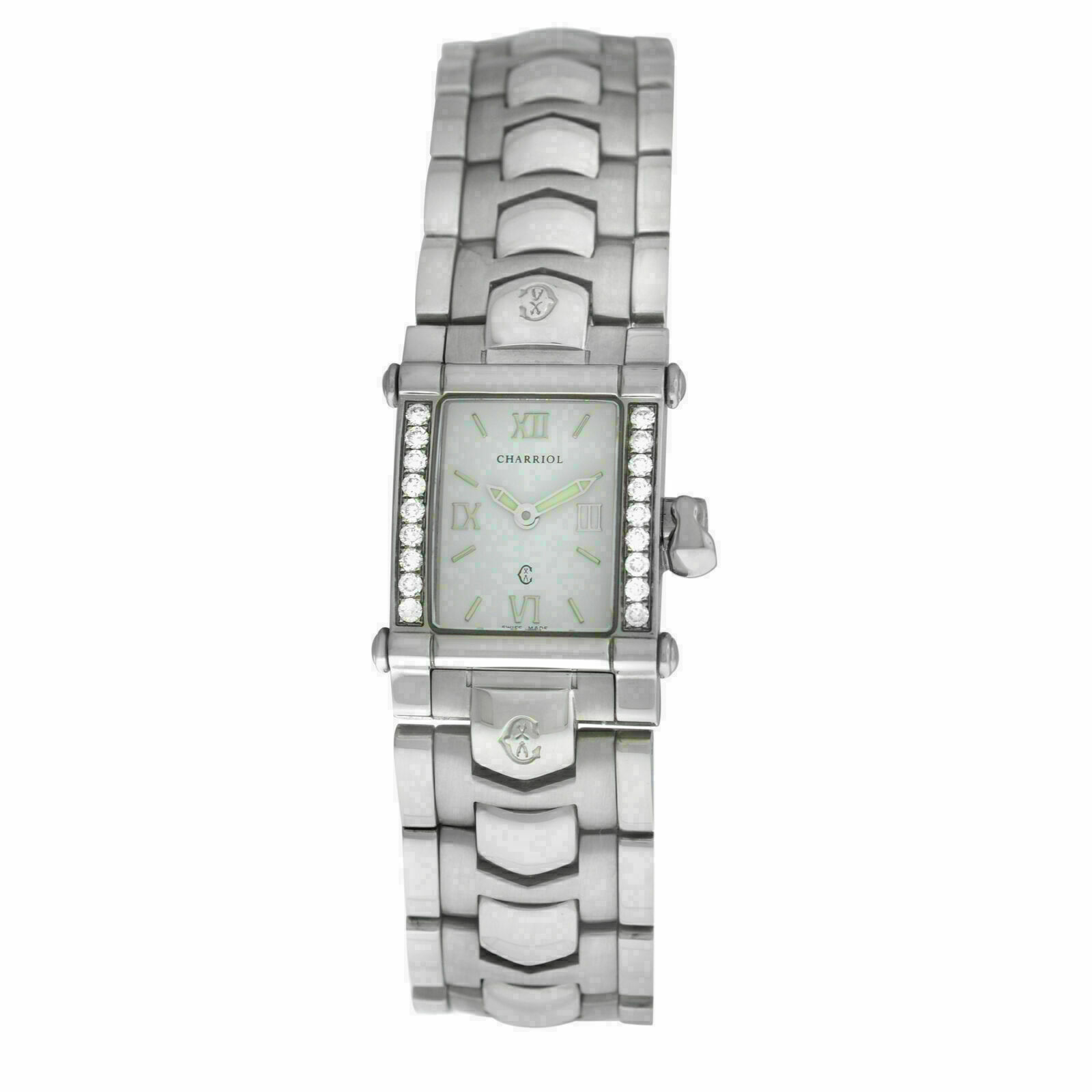 Ladies' Charriol COLVMBVS COLUMBUS CCSTRM  Steel Diamond 20MM Quartz Watch