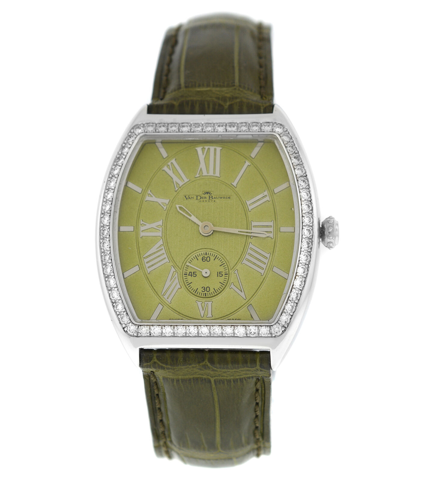 Ladies Van der Bauwede Lady Legend Diamond Silver 800 Quartz 34MM Watch