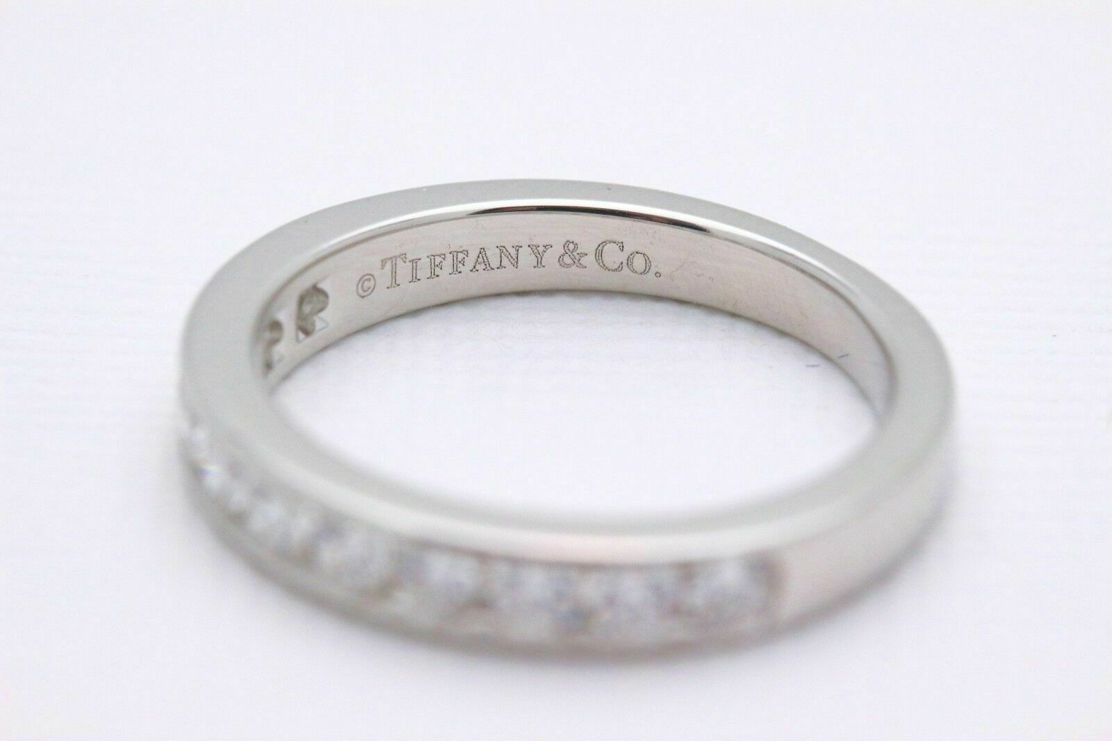 Tiffany  Co Diamond Wedding Band 2.5mm Channel Set in Platinum $2,875 Retail #1