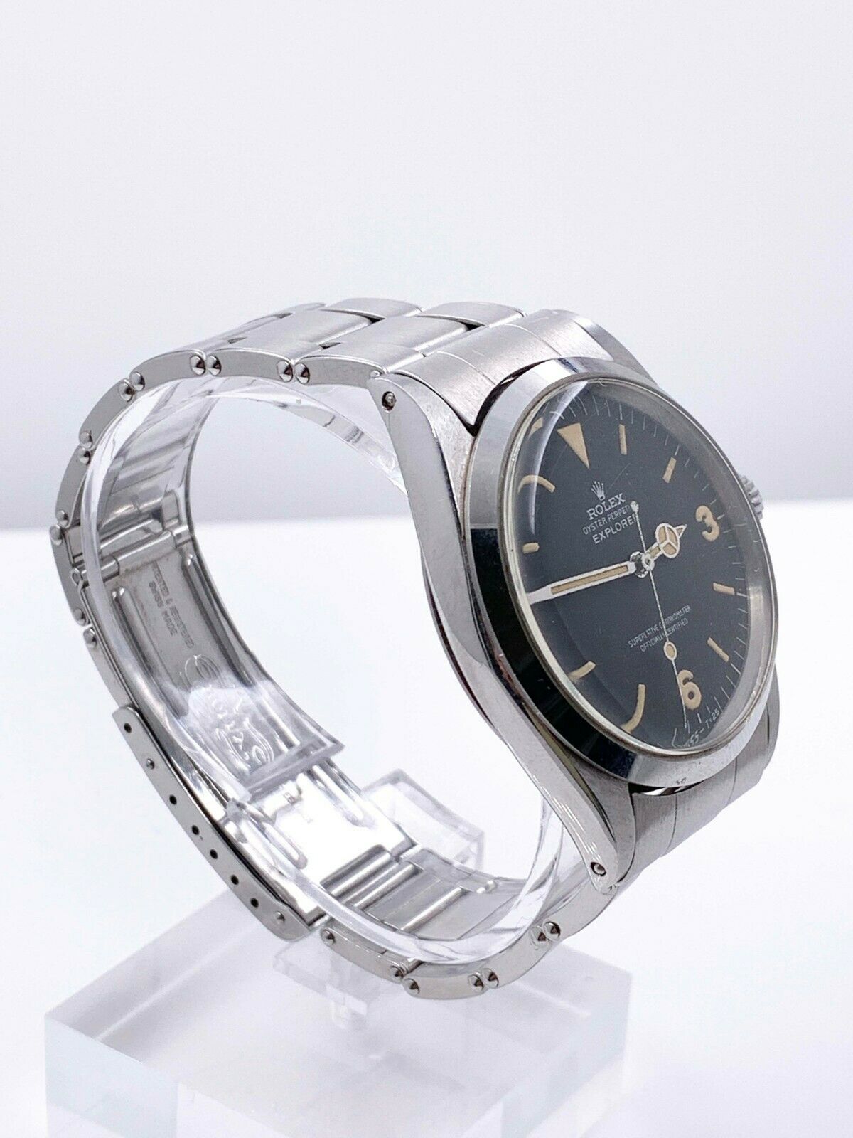 VINTAGE Rolex Explorer 1016 Black Dial Stainless Steel Box Papers 1969 Complete