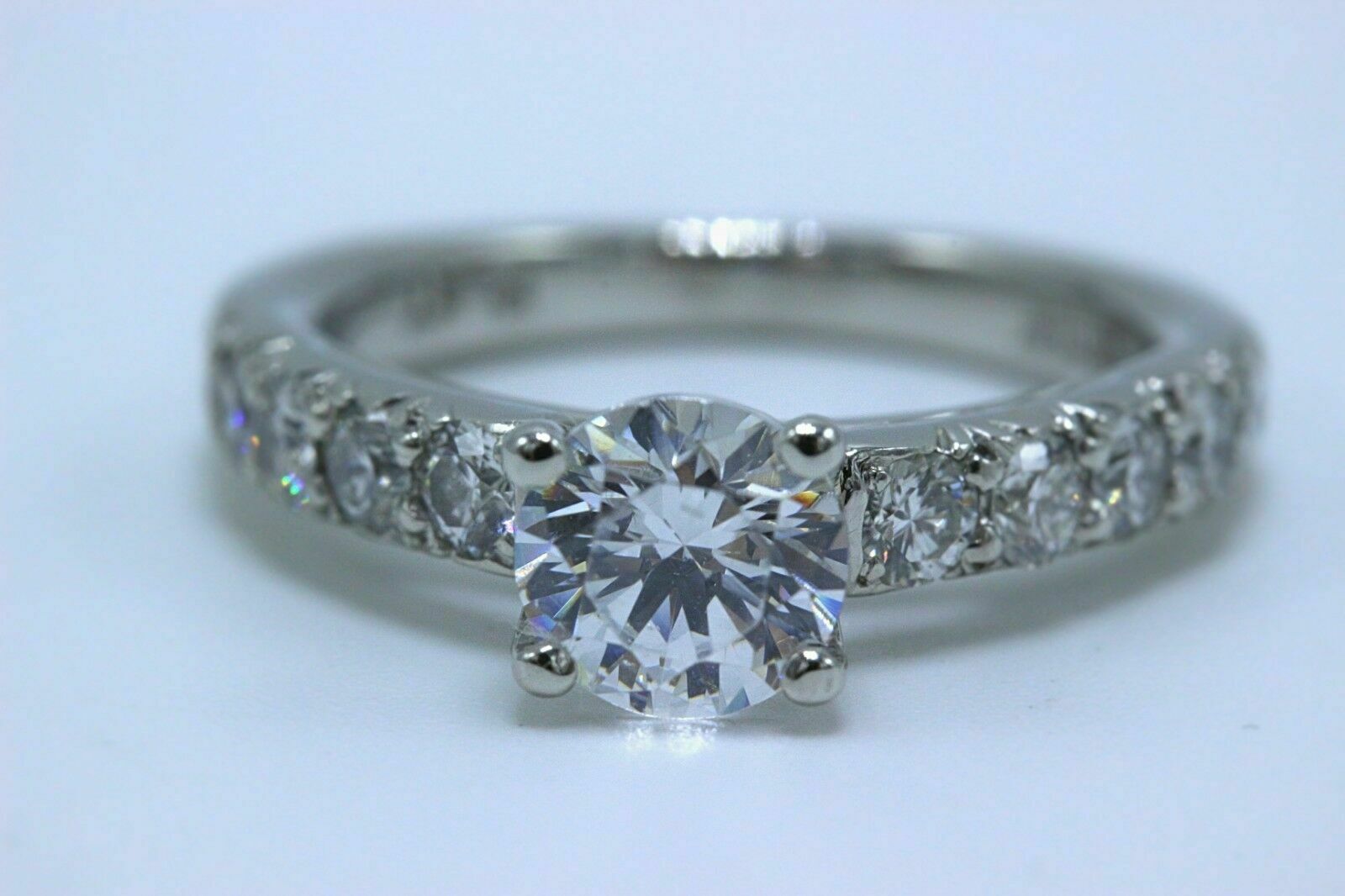 Scott Kay Platinum Diamond Engagement Ring Semi Mount 0.52 tcw