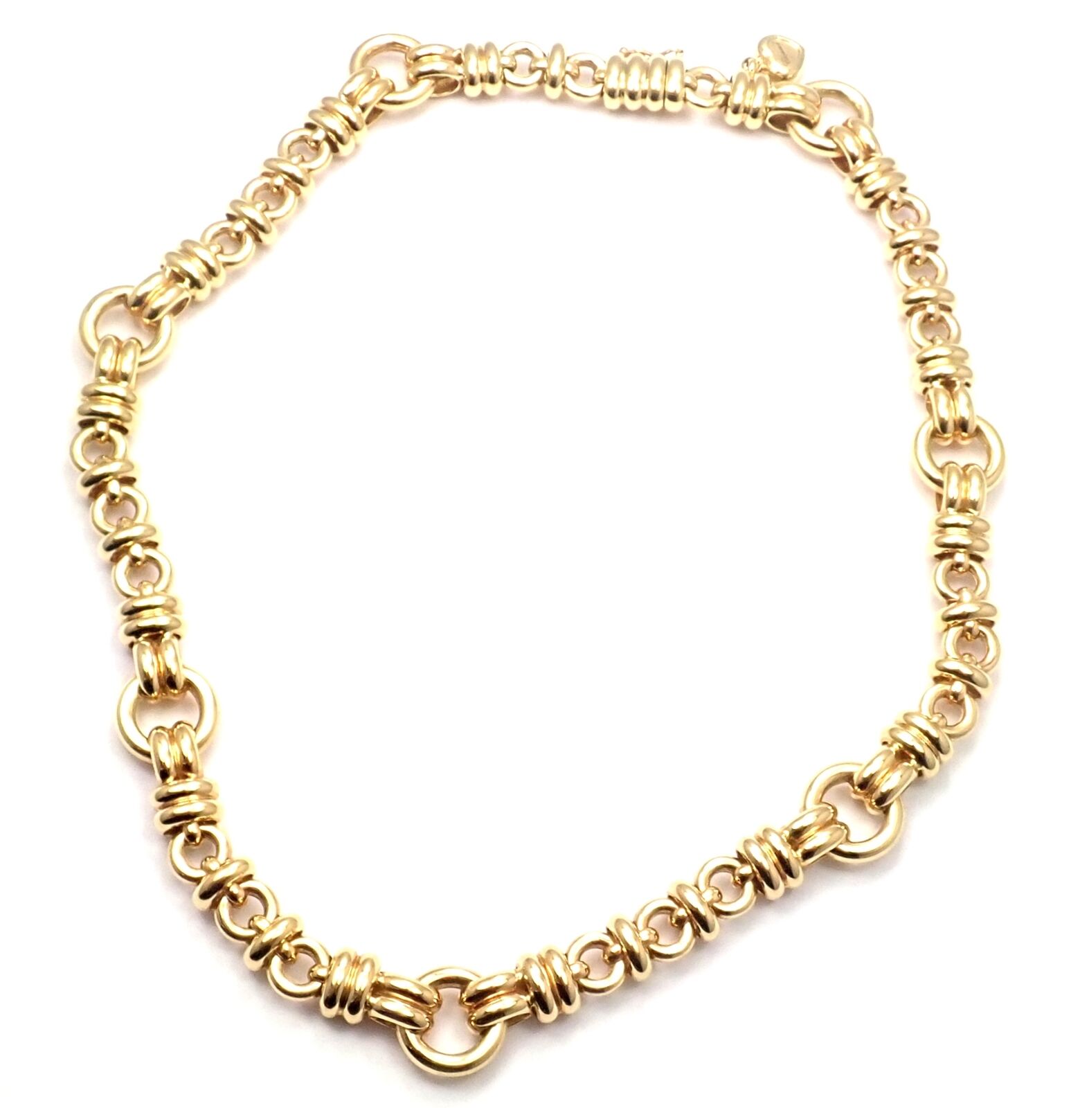 Authentic Chopard Les Chaines 18k Yellow Gold Link Necklace