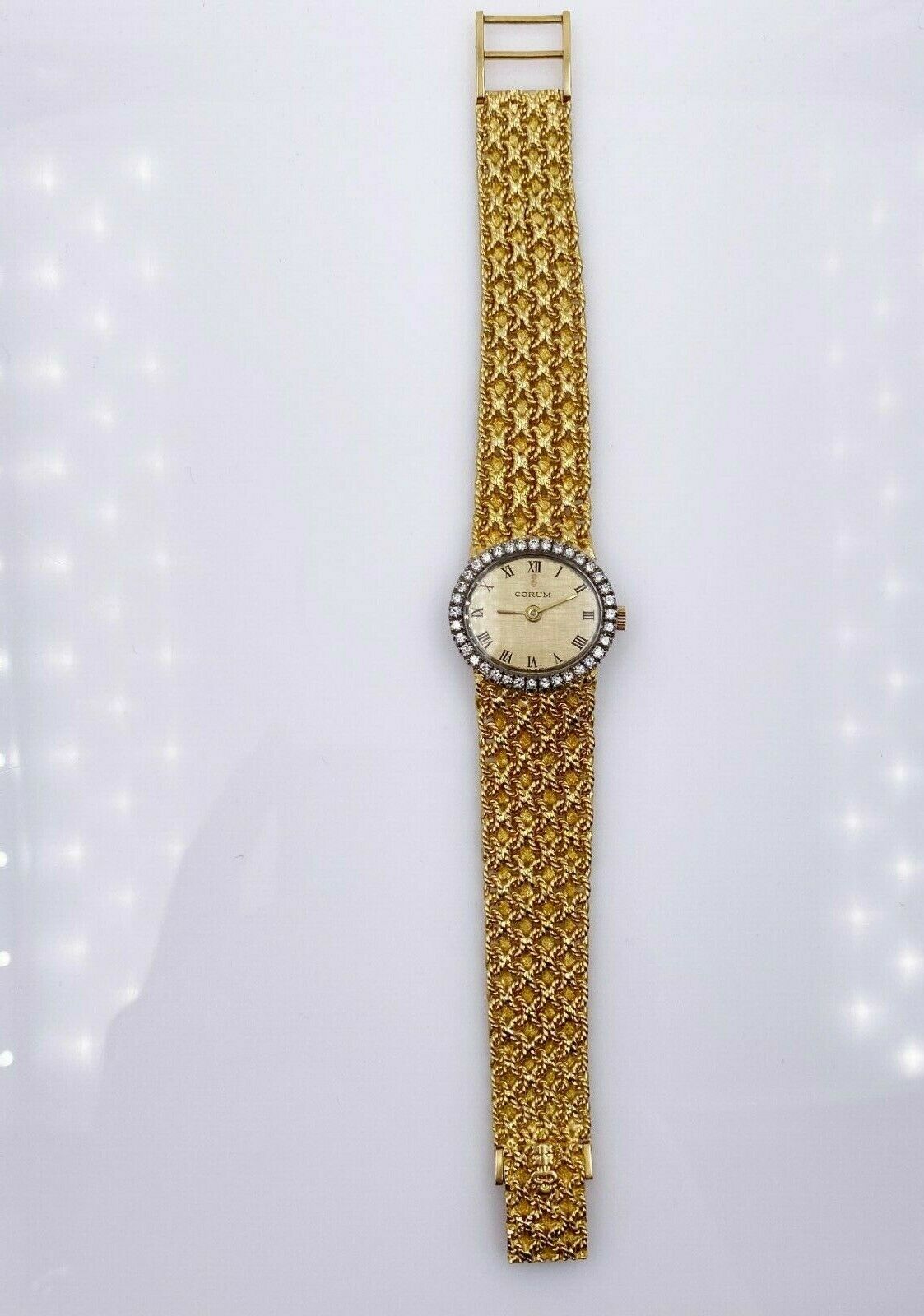 CORUM レデイース Corum Ladies Diamond Bezel 18K Yellow And White Gold Watch | Corum