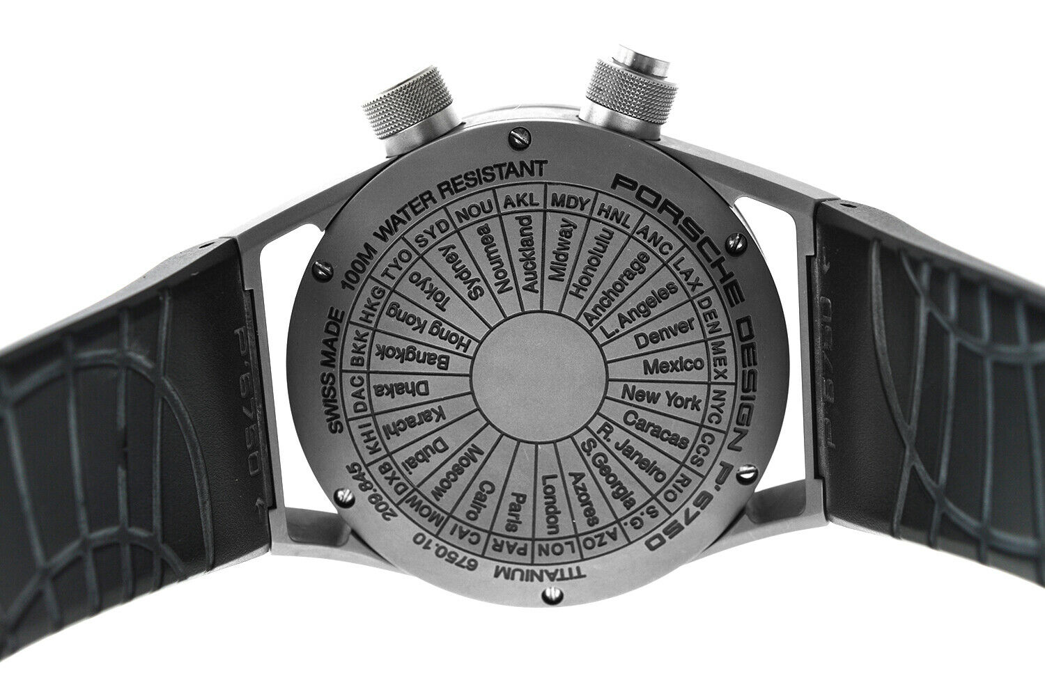 Porsche Design Worldtimer P6750 6750.10.24.1180 Titanium 45MM