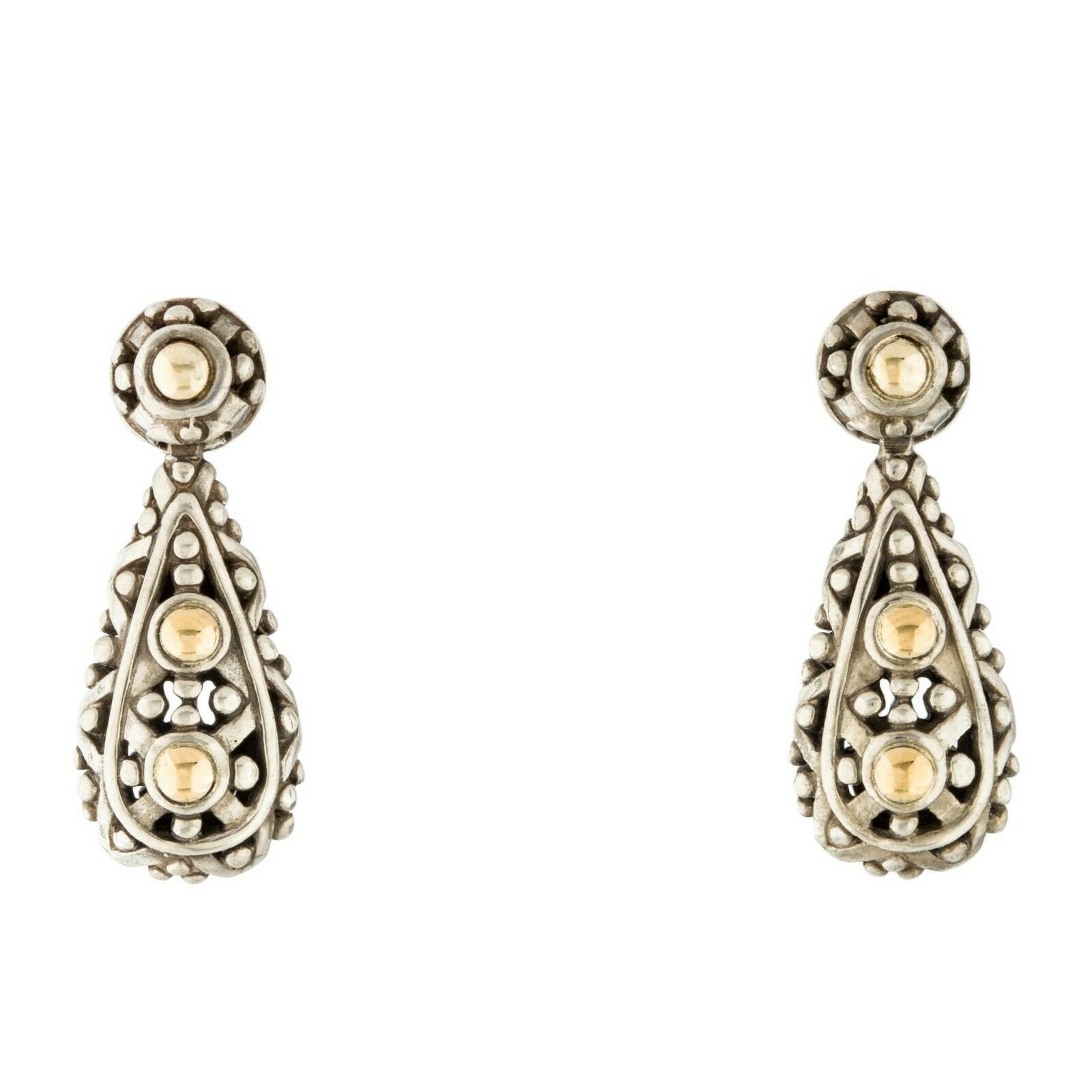 John Hardy Jaisalmer Two-Tone Teardrop Earrings