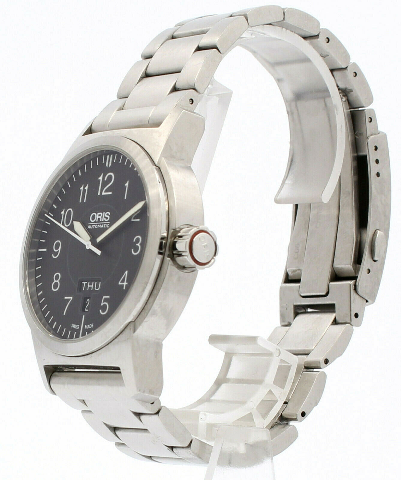 Oris BC3 Sportsman Day Date 7640 Black Dial Stainless Steel