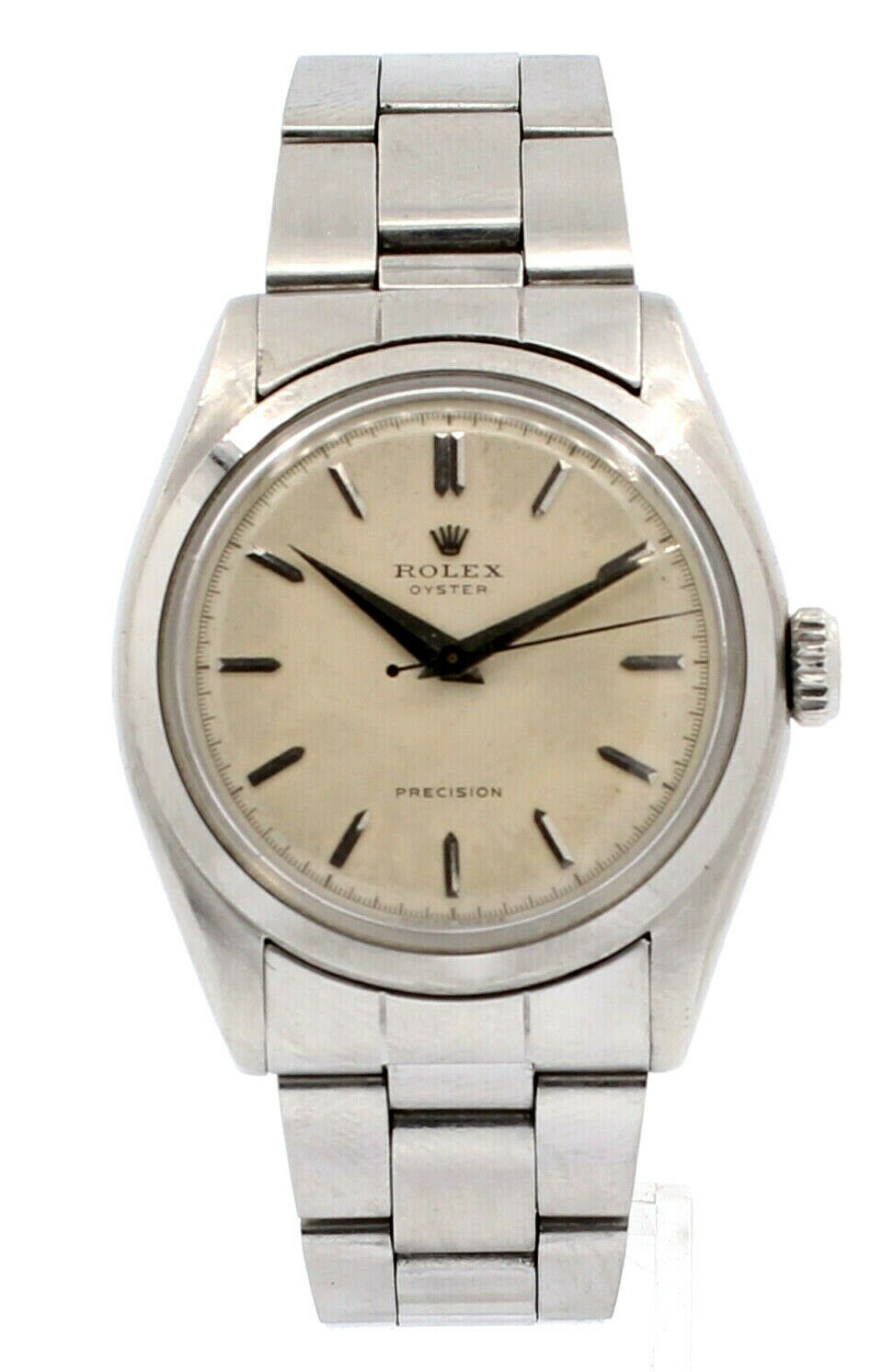 Vintage ROLEX Oyster Precision Manual Wind Stainless Steel Ref: 6022 c: 1962