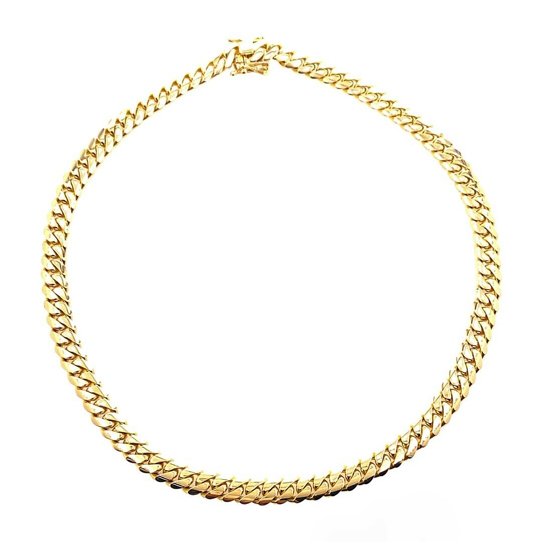 Men's Solid Cuban Link Chain 14kt Yellow Gold 8.5 MM 118.4 grams 19' Inches