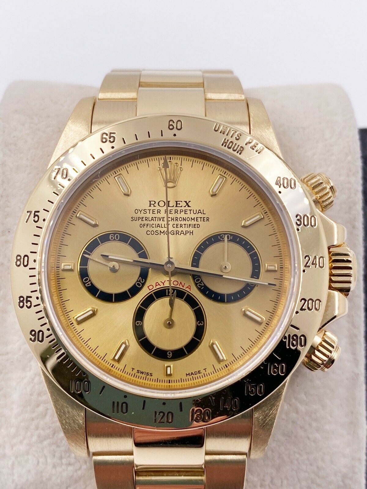 Rolex Daytona 16528 Cosmograph Zenith Movement Inverted 6 18K Yellow Gold