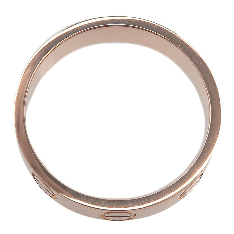 Authentic Cartier Mini Love Ring K18 750 Rose Gold #47 US4-4.5 HK9