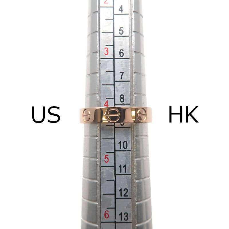 Authentic Cartier Mini Love Ring K18 750 Rose Gold #47 US4-4.5 HK9