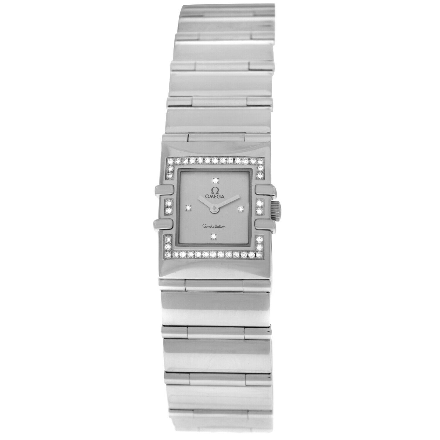 Omega Constellation Quadra 1528.76 Diamonds Stainless Steel Quartz 19MM Watch